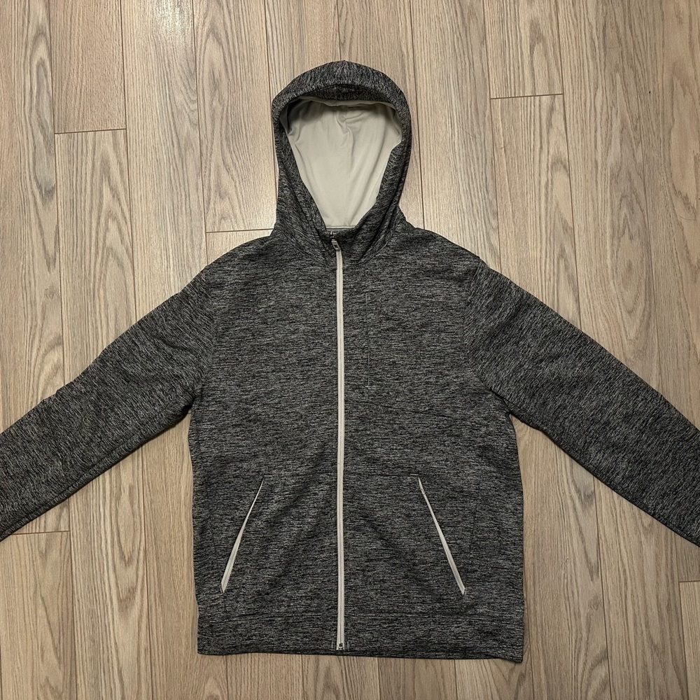 Lululemon Men’s Gray Zip-Up Hoodie - Large
